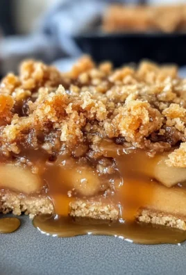 Irresistible Salted Caramel Apple Bars with Crunchy Streusel Topping