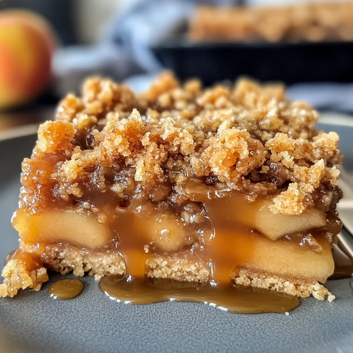 Irresistible Salted Caramel Apple Bars with Crunchy Streusel Topping