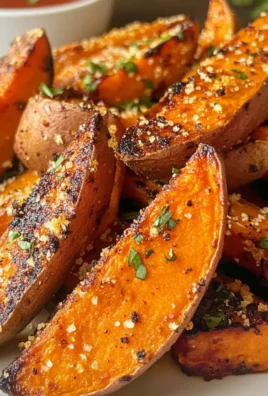 Crispy Garlic Parmesan Sweet Potato Wedges Made Easy in Air Fryer