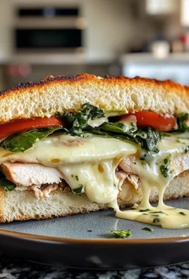 Savory Delicious Hot Turkey Provolone Sandwich with Basil Mayo