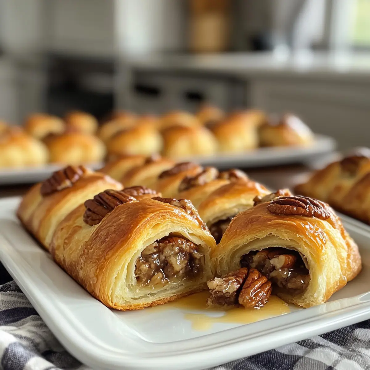 Buttery Easy Crescent Rolls with Pecan Filling