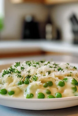 Easy Creamy Parmesan Peas Side Dish