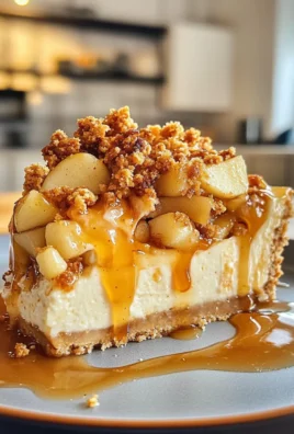 Decadent Apple Crumble Cheesecake Recipe with Creamy Filling