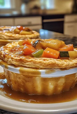 Delicious Creamy Roasted Autumn Vegetable Pot Pies