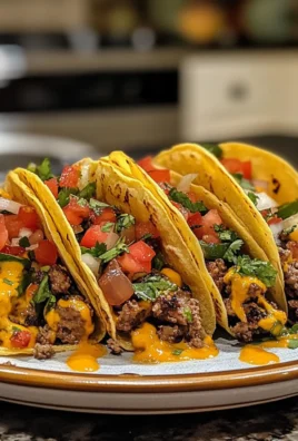 Savory Easy Smash Burger Tacos