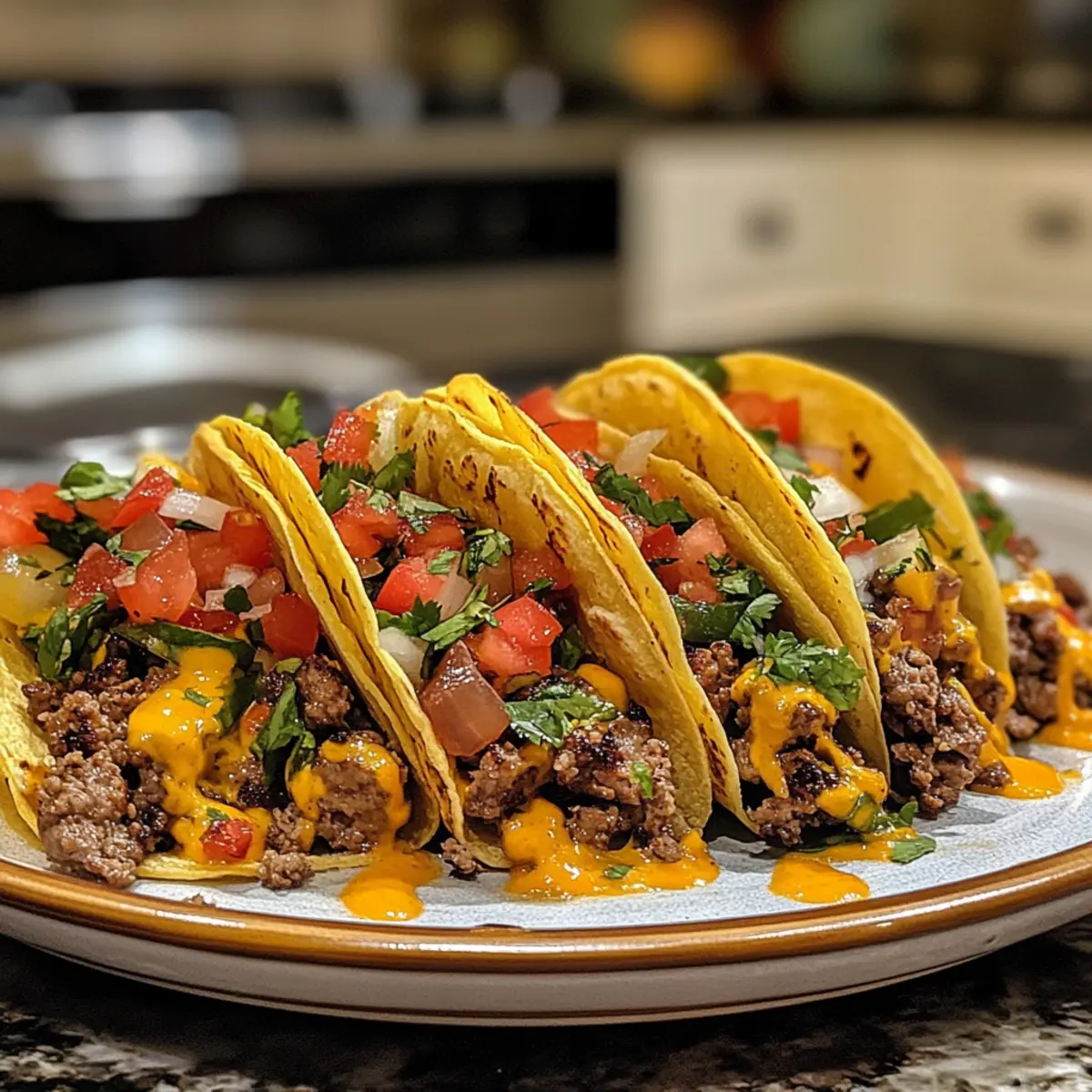Savory Easy Smash Burger Tacos