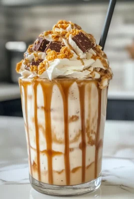Deliciously Easy Creamy Snickers Frappuccino