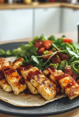 Delicious Easy Sweet Chili Halloumi Wraps