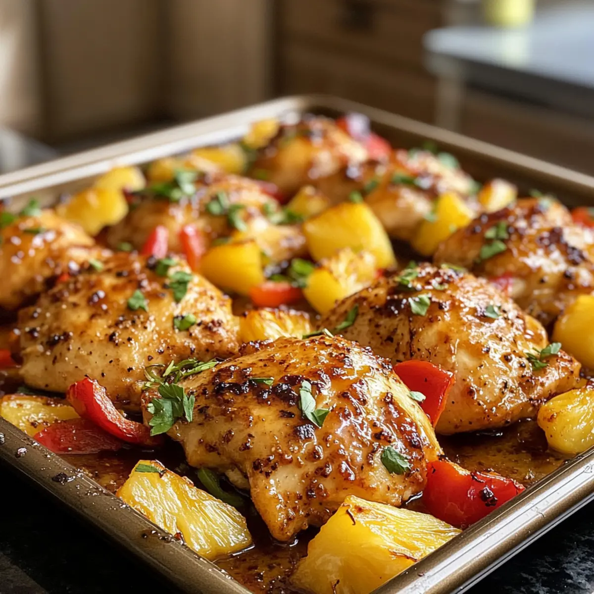 Succulent Sheet Pan Hawaiian Chicken with Pineapple and Peppers