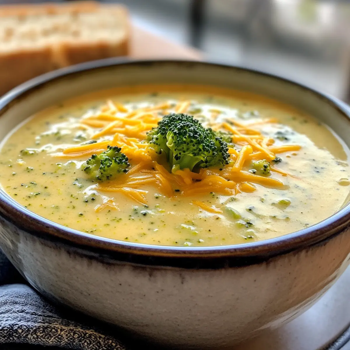 Creamy One-Pot Healthy Broccoli Cheddar Soup