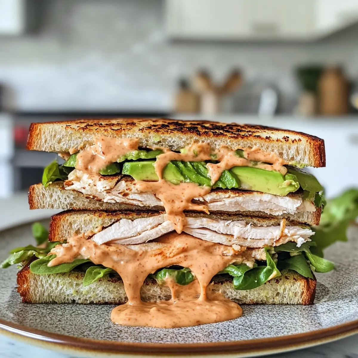 Savory Easy Turkey Avocado Sandwich with Chipotle Mayo