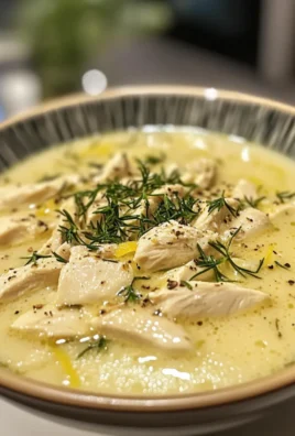 Savory Avgolemono Soup Recipe: Greek Lemon Chicken Delight