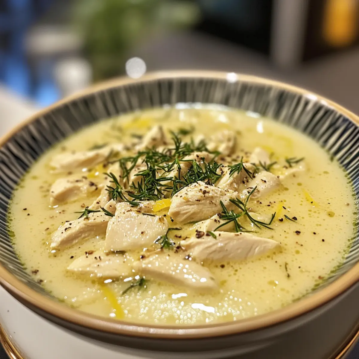 Savory Avgolemono Soup Recipe: Greek Lemon Chicken Delight