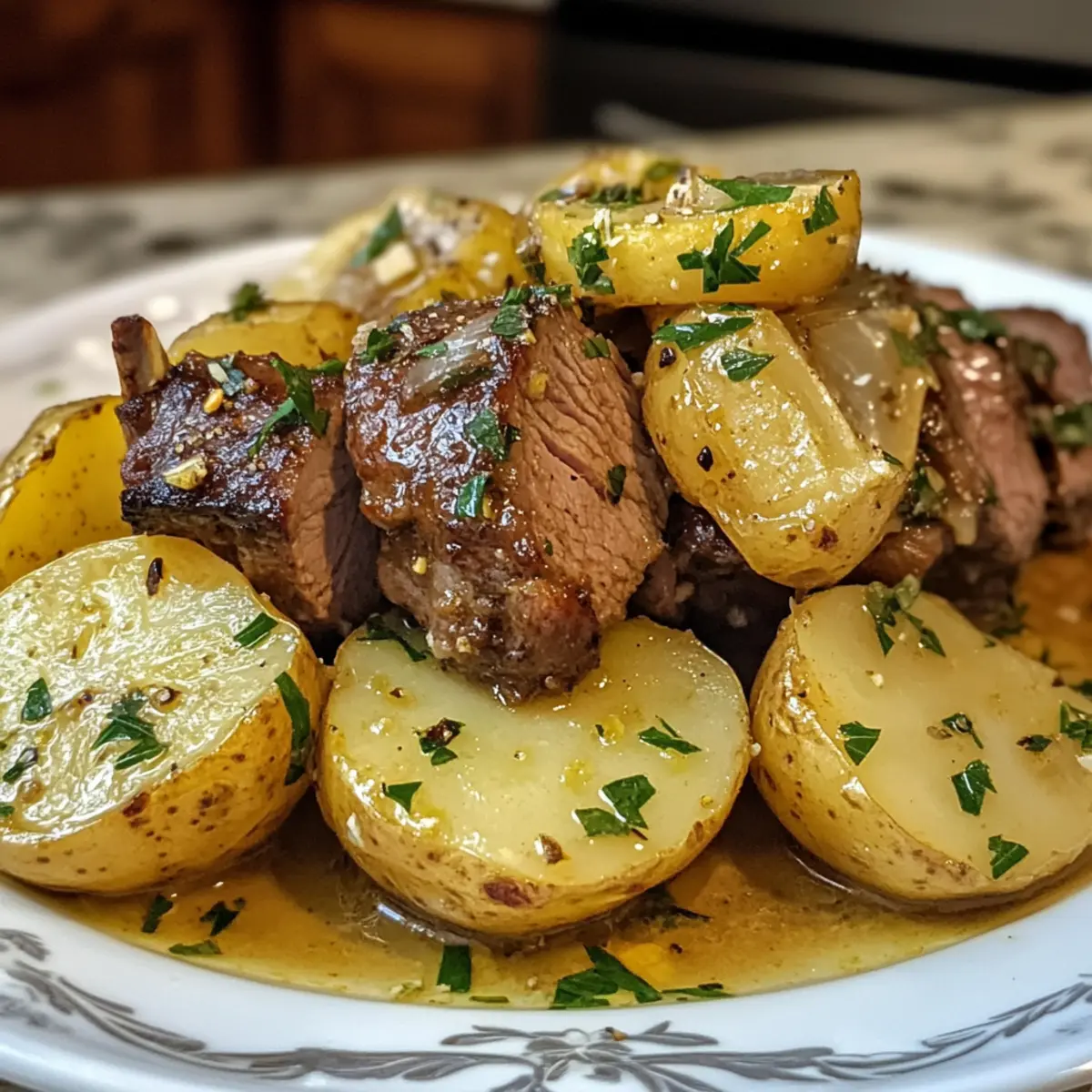 Savory Delicious Greek Lemon Lamb with Potatoes Recipe