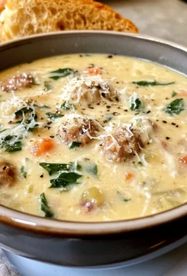 Delicious Creamy Rich Parmesan Italian Sausage Soup Recipe in 25 Minutes