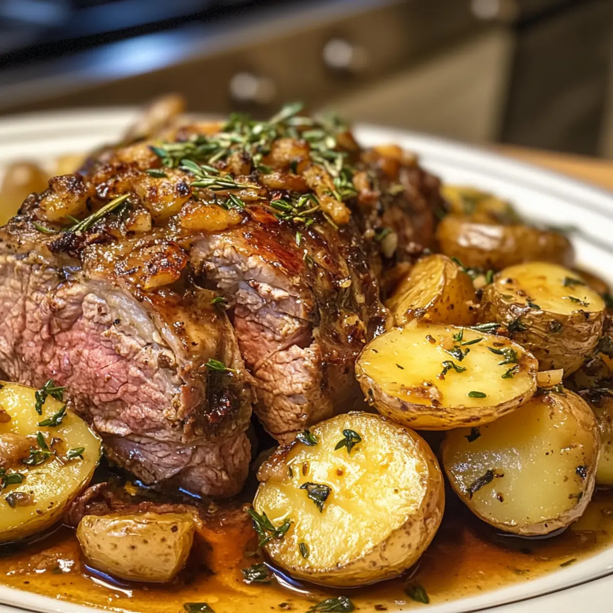 Flavorful Greek Slow Roast Leg of Lamb with Perfect Potatoes