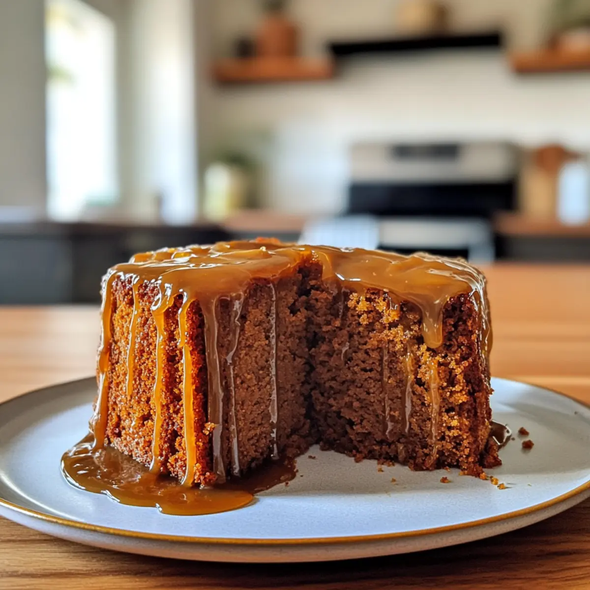 Luscious Kabocha Squash Spice Cake with Chai Caramel