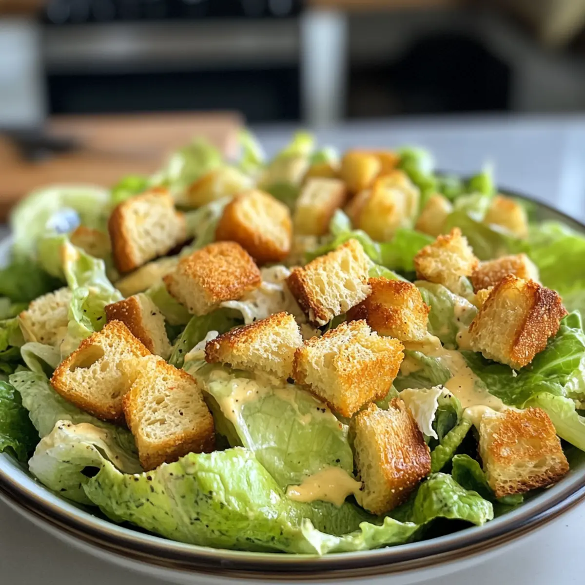 Delicious Ultimate Classic Caesar Salad Recipe with Homemade Croutons