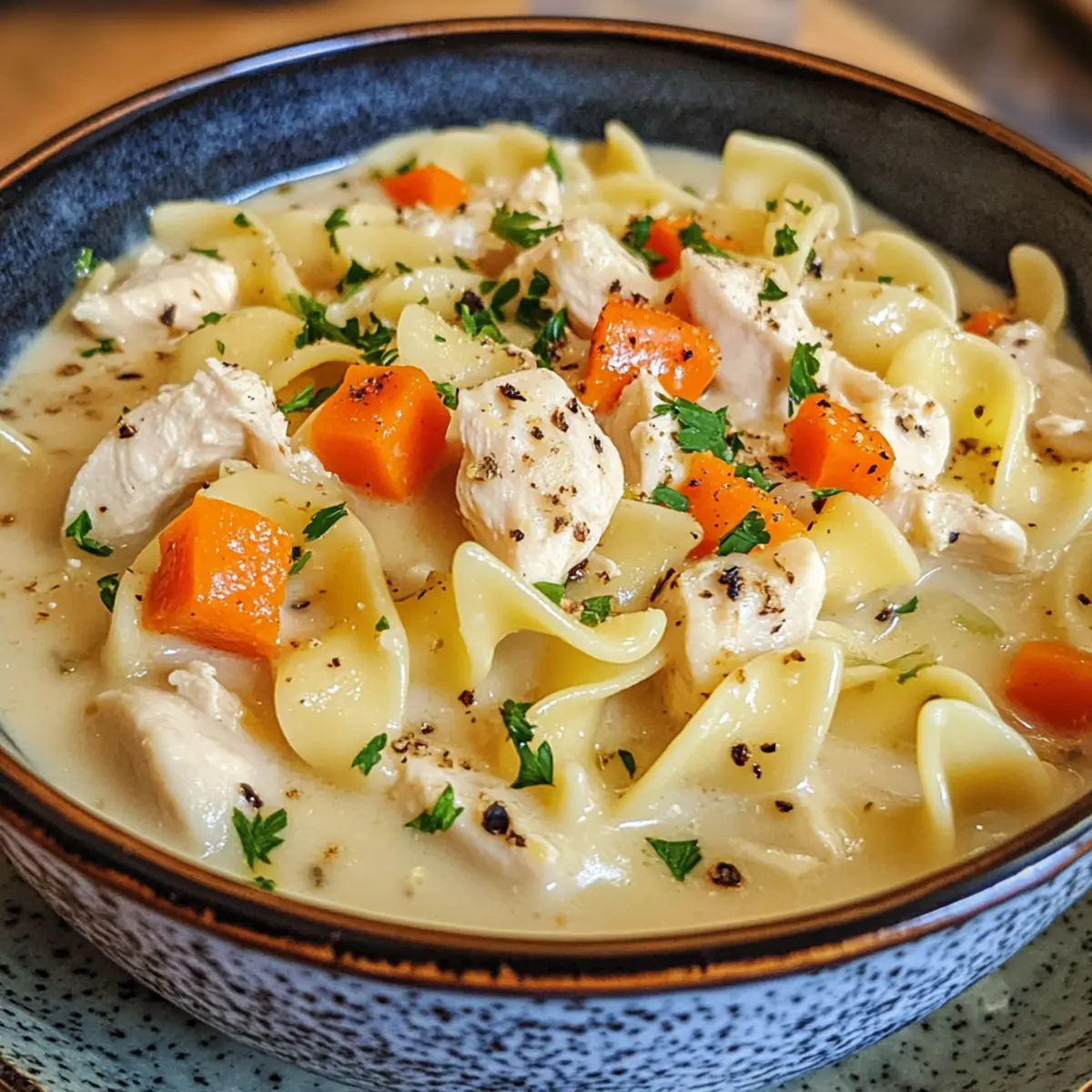 Creamy Ultimate Crack Chicken Noodle Soup Recipe