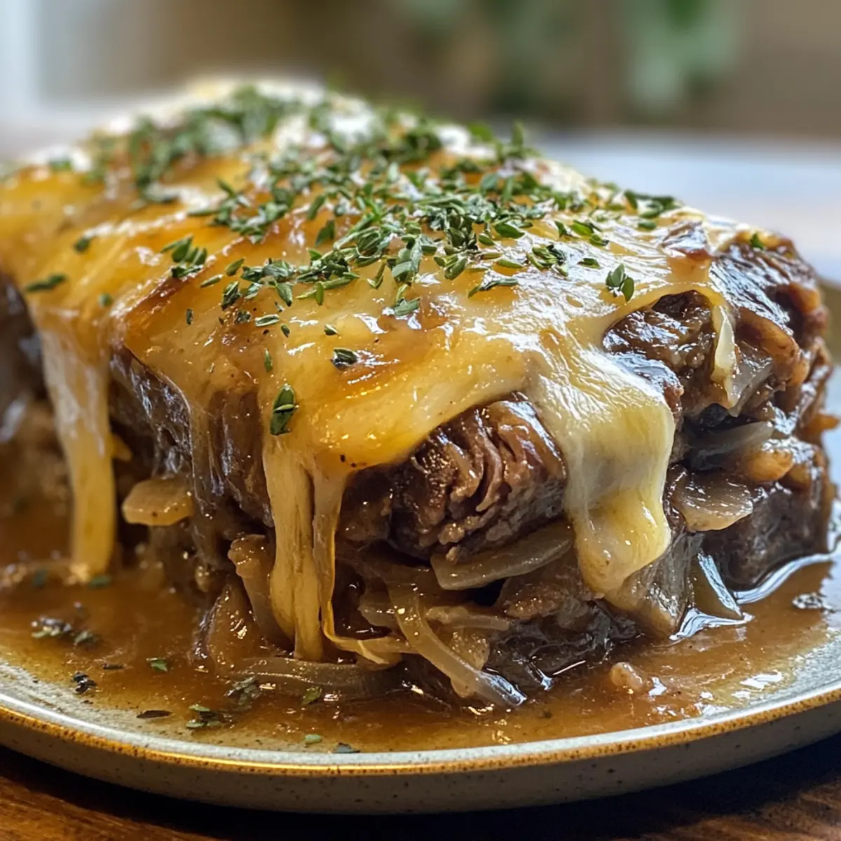 Savory Ultimate French Onion Pot Roast Recipe with Gruyere and Herbs