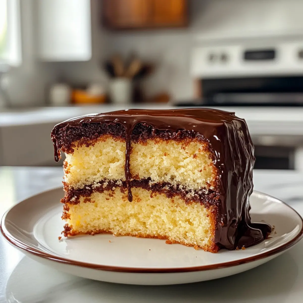 Decadent Classic French Butter Cake Recipe with Fudge Frosting