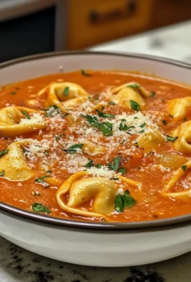 Quick Delicious Parmesan Tomato Tortellini Soup