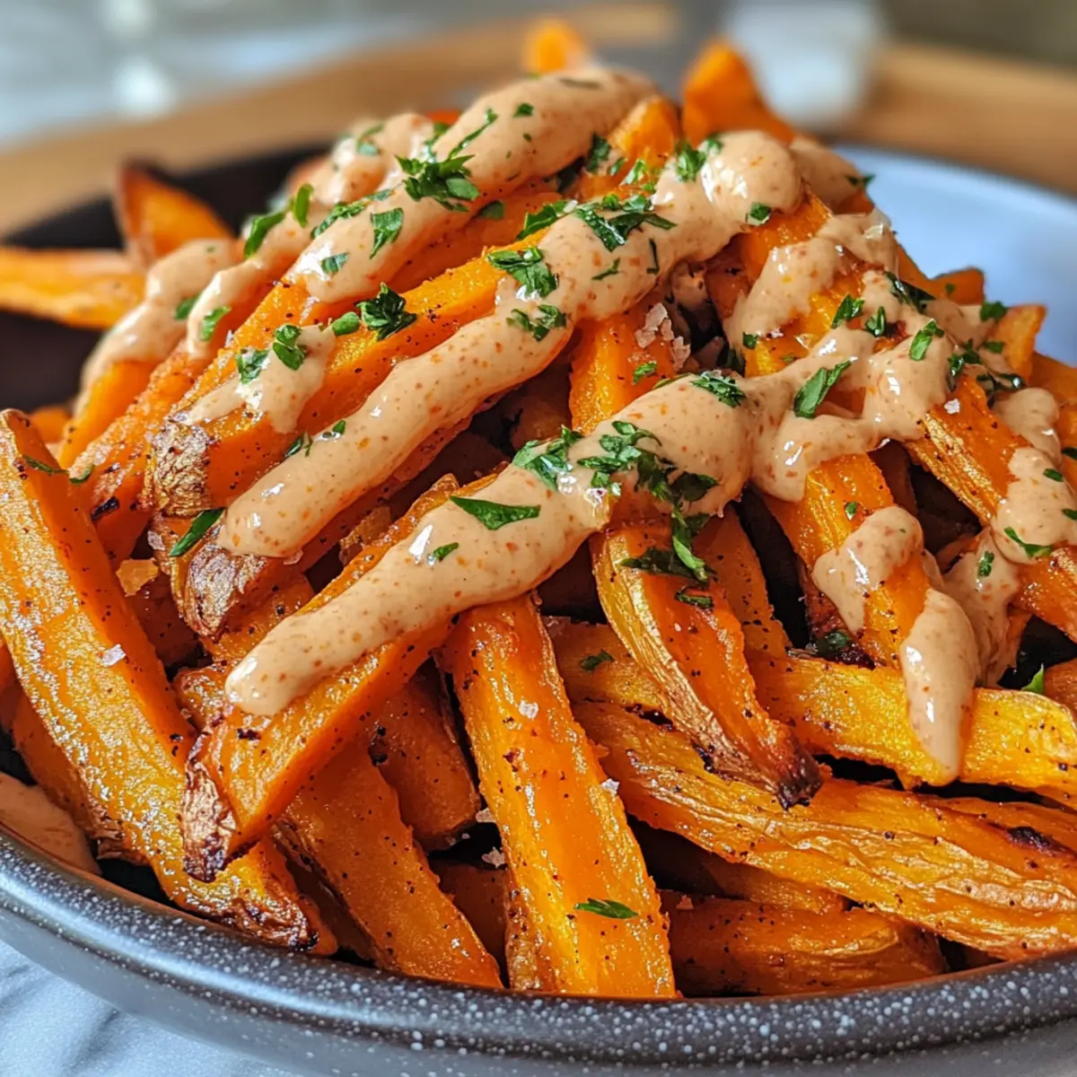 Crispy Delicious Sweet Potato Fries with Chipotle Mayo Recipe to Try