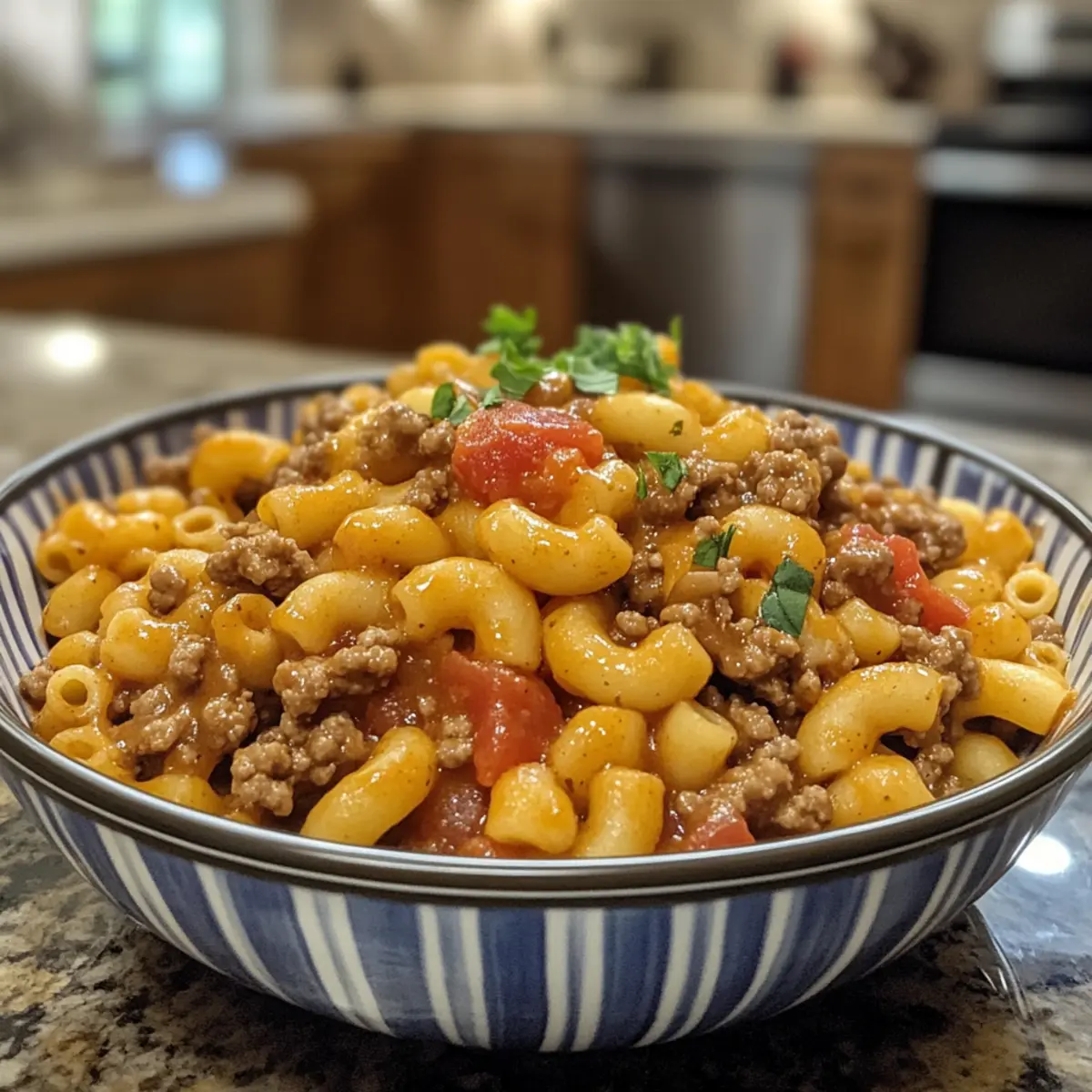 Quick Healthier Homemade One Pot Hamburger Helper