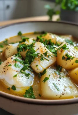 Hearty Delicious County Cork Cod Soup with Potatoes and Fresh Herbs