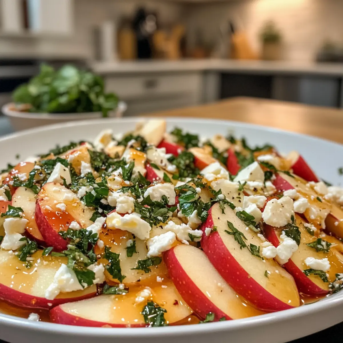 Savory Autumn Harvest Honeycrisp Apple and Feta Salad