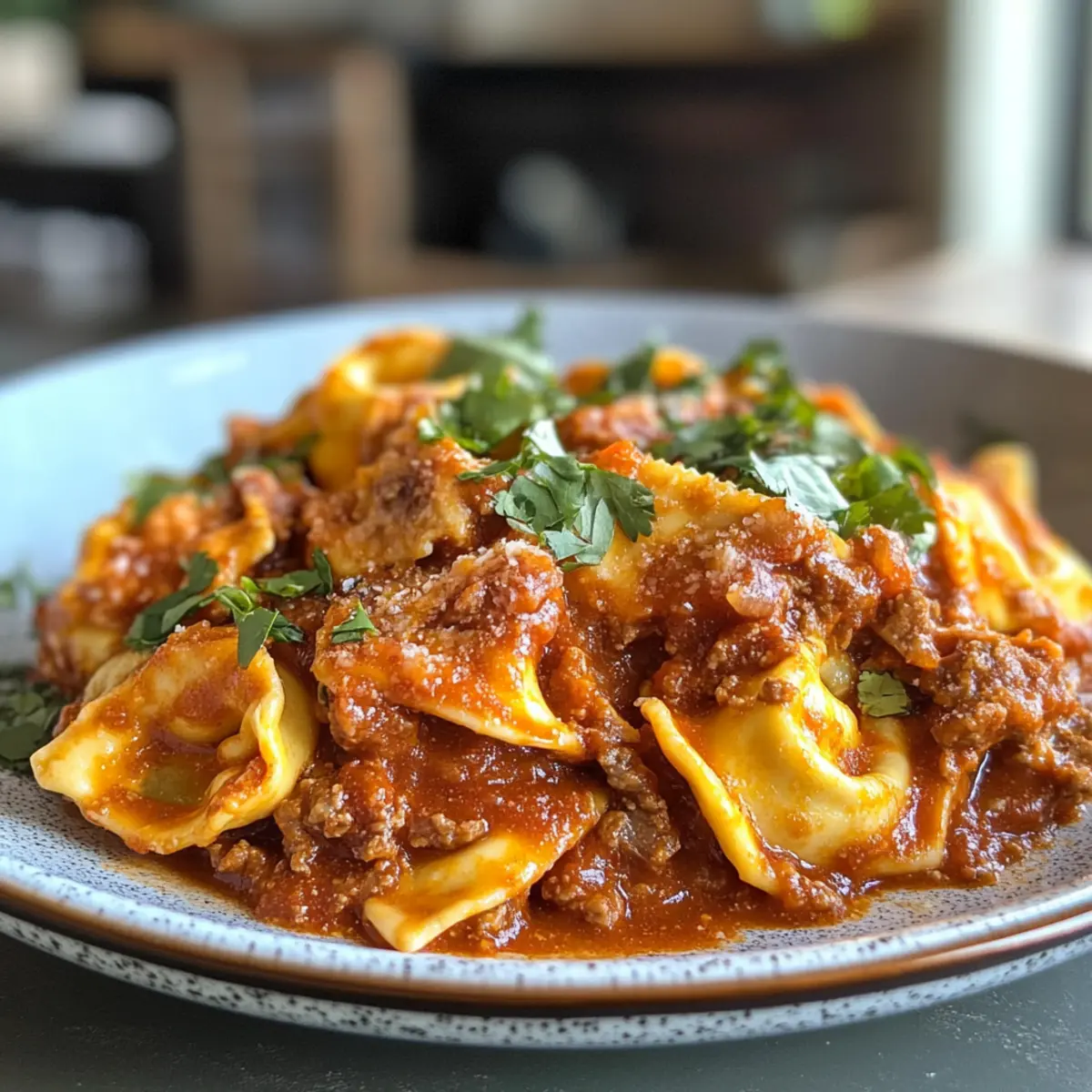 Savory Cheesy Beef Enchilada Tortellini Recipe in 25 Minutes