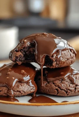Irresistible Decadent Molten Chocolate Lava Cookies Recipe with Hot Fudge