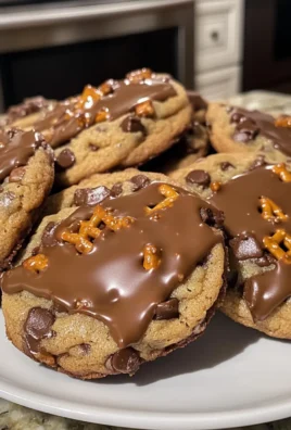 Decadent Delicious Chubby Hubby Cookies with Chocolate and Pretzels