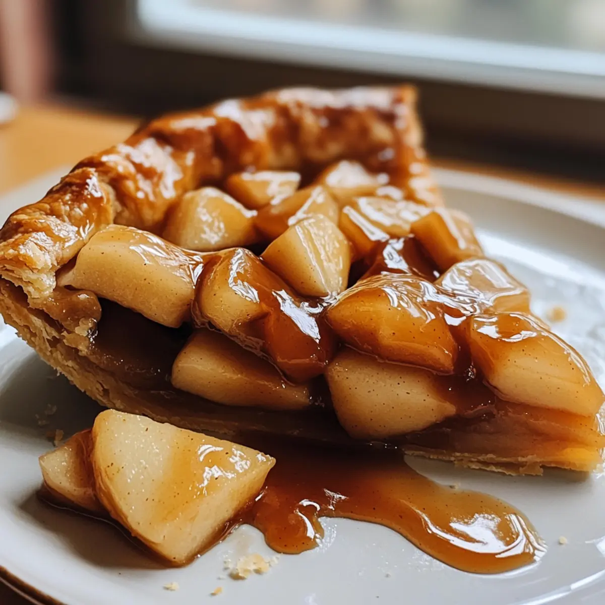 Delicious Caramel Apple Slices in a Flaky Homemade Galette Recipe
