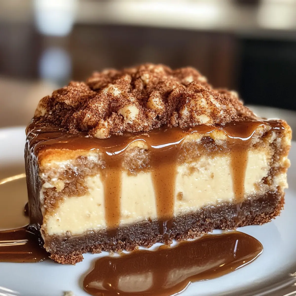 Decadent Coffee Cake Cheesecake Recipe with Cinnamon Swirl Topping