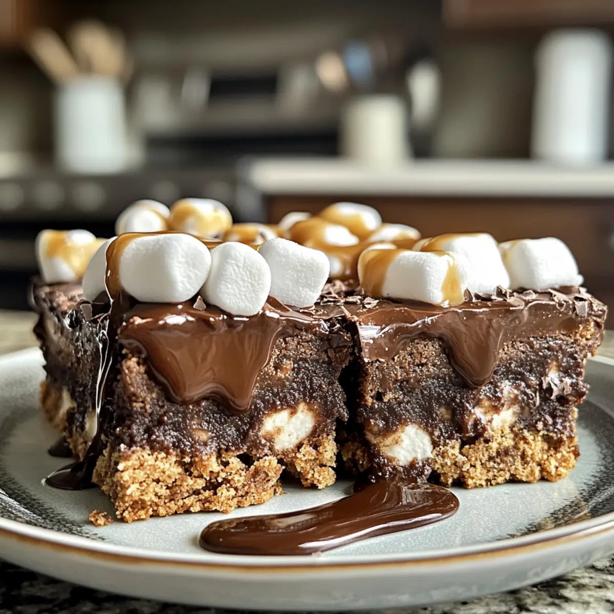 Decadent Mud Hen Bars Recipe with Chocolate and Marshmallows