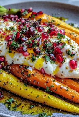 Sweet Honey Roasted Rainbow Carrots with Creamy Burrata and Pomegranate Delight