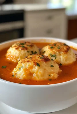 Ultimate Tomato Soup with Cheddar Bay Dumplings