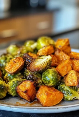 Savory Delicious Roasted Brussels Sprouts & Sweet Potatoes Recipe