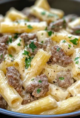 Easy Creamy One-Pot Beef Pasta with Garlic Butter
