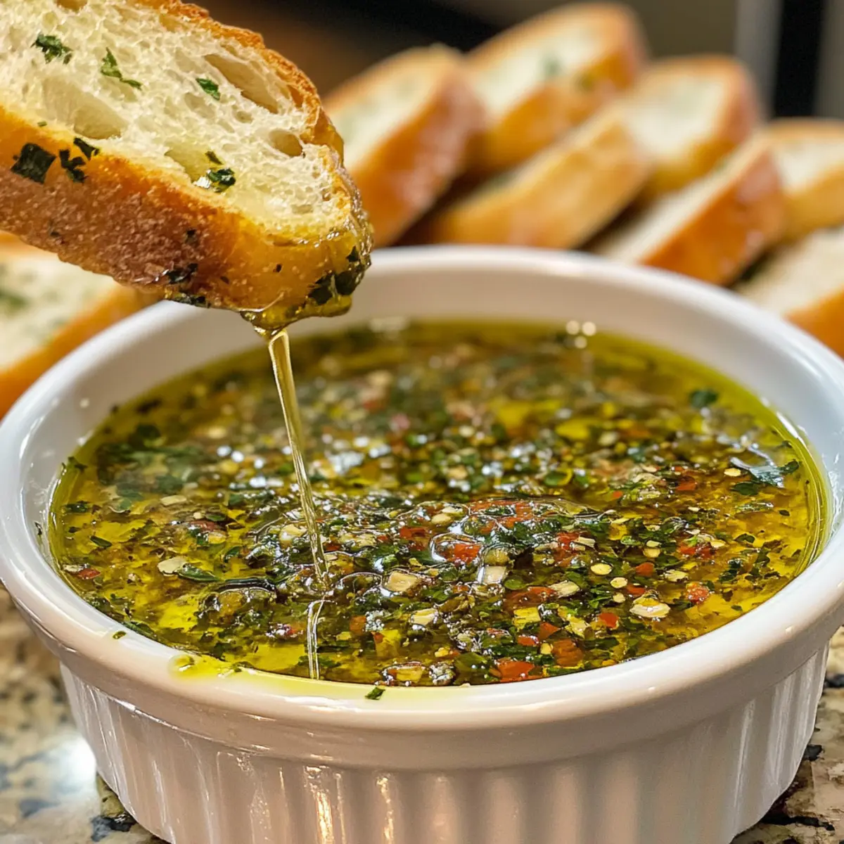 Irresistible Easy Garlic Olive Oil Dip Recipe for Perfect Bread Dipping
