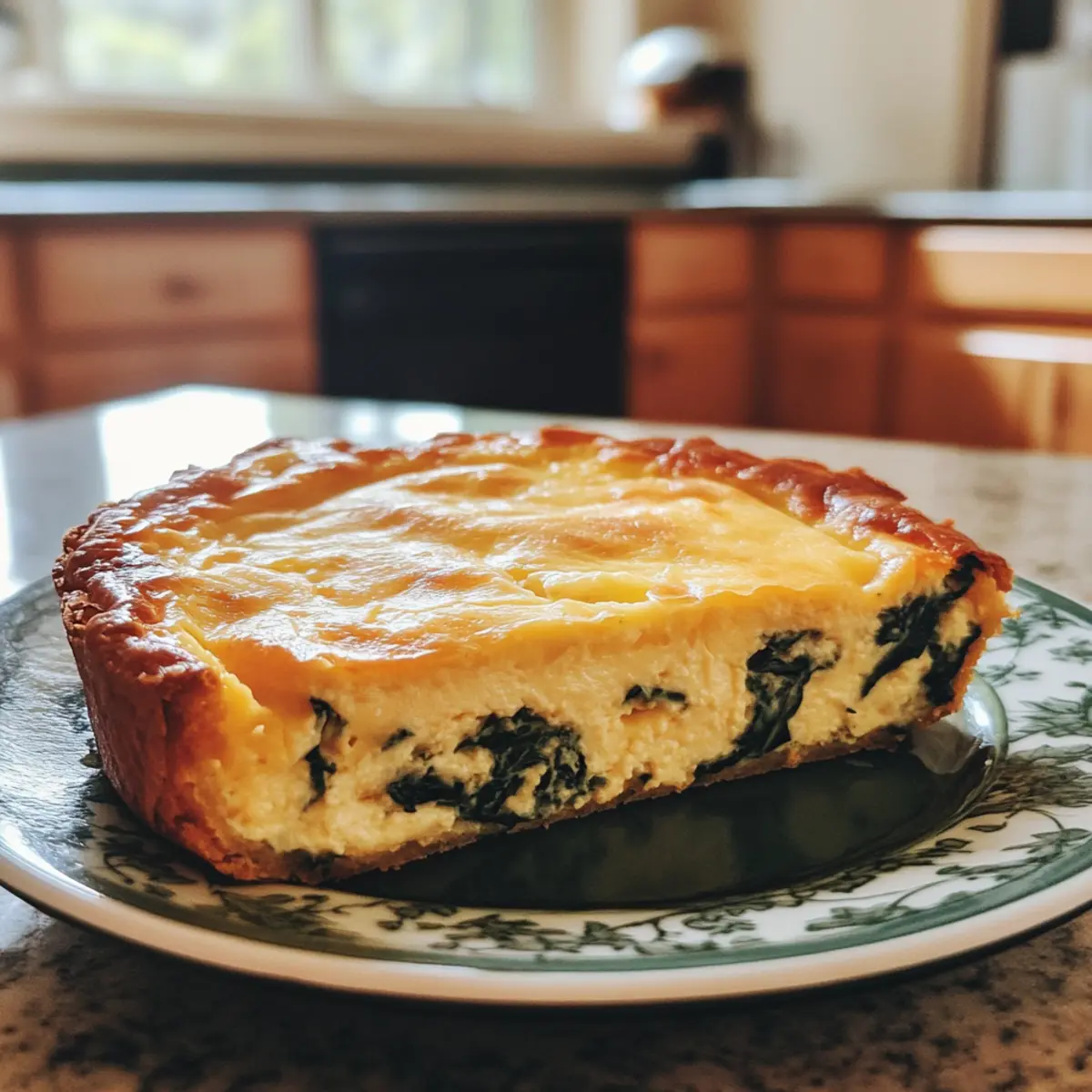 Savory Delicious Cottage Cheese and Spinach Crustless Quiche Recipe