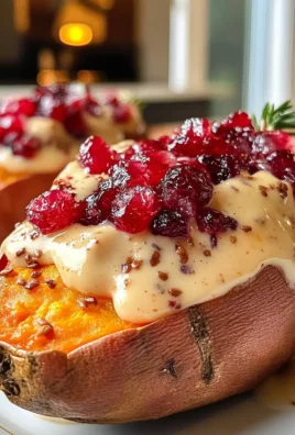 Irresistible Creamy Cranberry Apple Twice-Baked Sweet Potatoes
