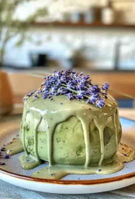 Delicious Creamy Iced Lavender Cream Matcha Recipe with Oat Milk