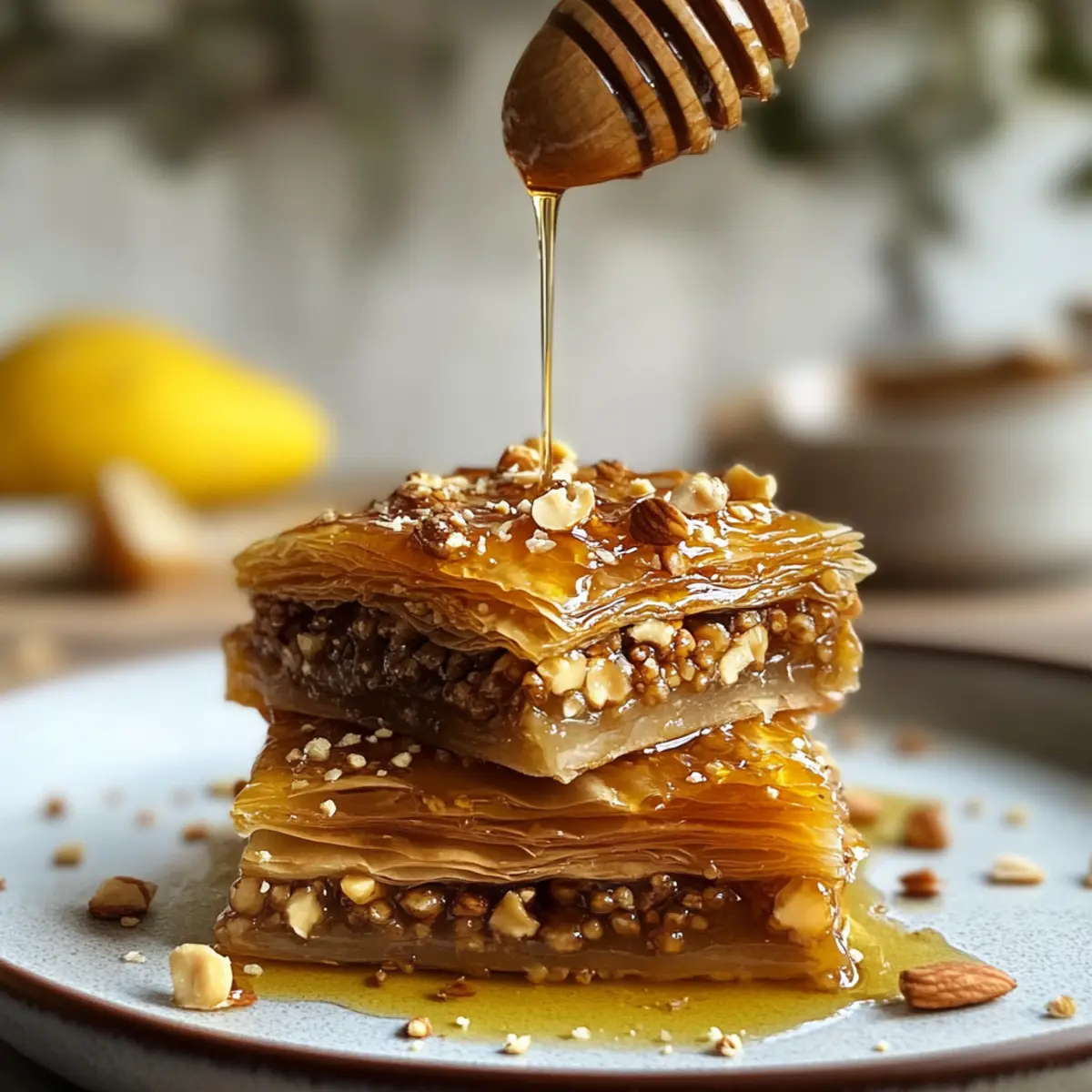 Delicious Easy Greek Baklava Recipe with Nutty Layers and Honey Drizzle