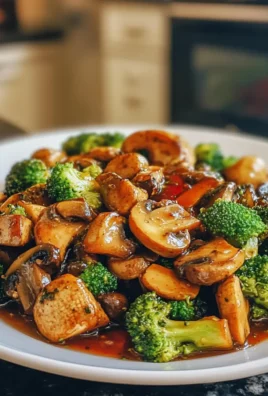 Quick and Easy Savory Vegan Broccoli and Mushroom Stir Fry