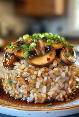 Easy Flavorful One-Pot Soy Sauce Mushroom Rice