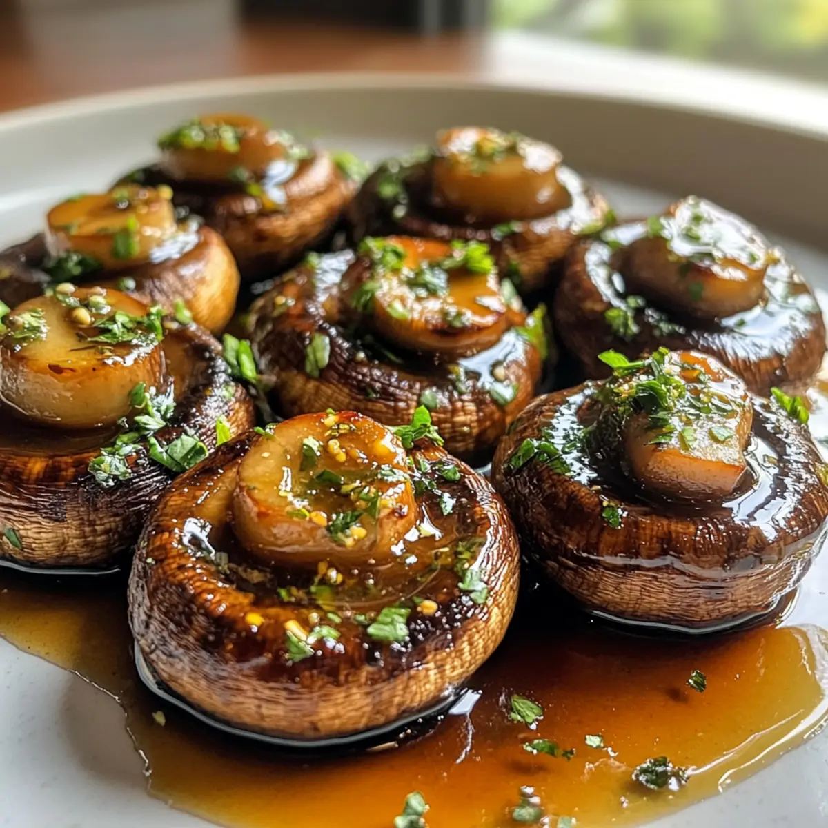 Savory Easy Oven-Roasted Mushrooms with Soy Sauce & Honey Glaze