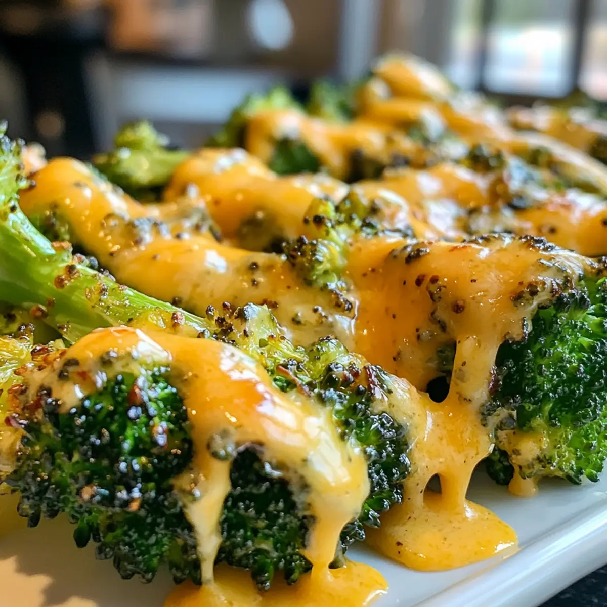 Easy Quick Crispy Cheese Baked Broccoli Recipe in 25 Minutes