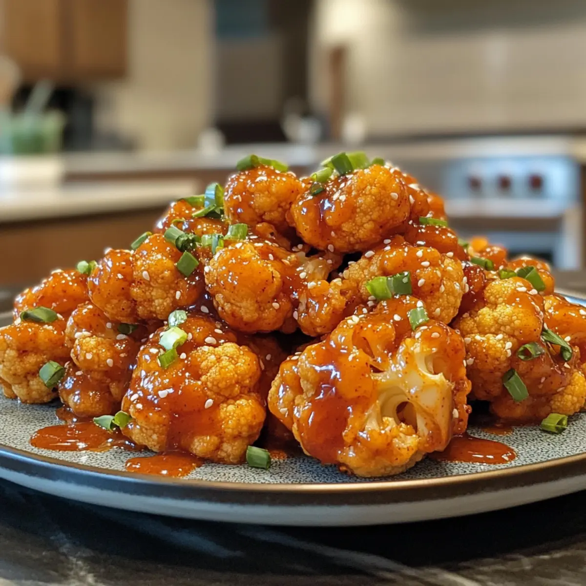 Savory Sweet and Spicy Maple Sriracha Cauliflower